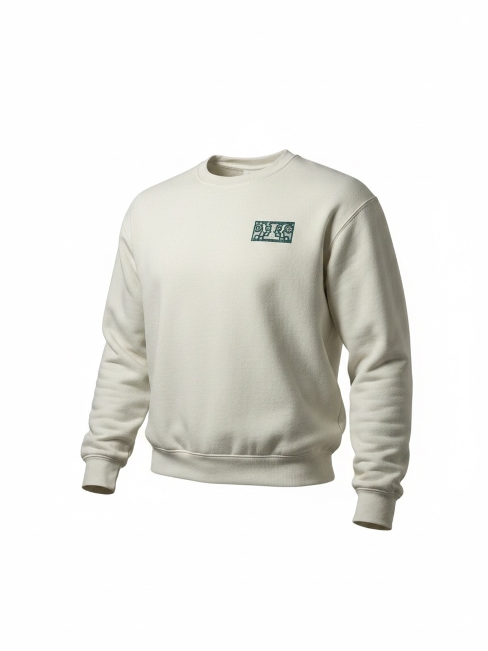 RVCA Men's White Crewneck Sweatshirt